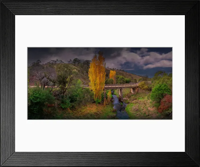 Framed Print : Autumn in the high country around the Omeo district, Victoria, Australia