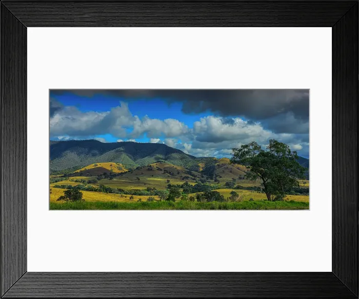Framed Print : Autumn in the high country around the Omeo district, Victoria, Australia Framed Print : Autumn in the high country around the Omeo district, Victoria, Australia