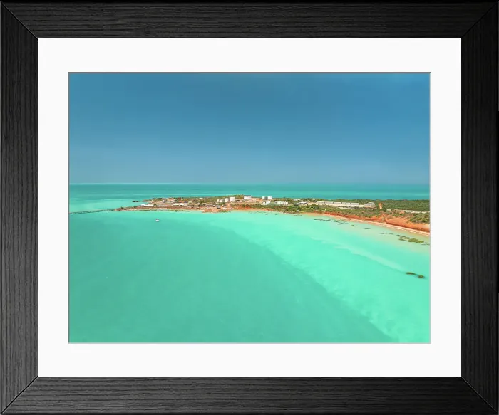 Framed Print : Roebuck Bay at high tide photographed on a sunny day from an aerial perspective, Broome, Western Australia, Australia Framed Print : Roebuck Bay at high tide photographed on a sunny day from an aerial perspective, Broome, Western Australia, Australia