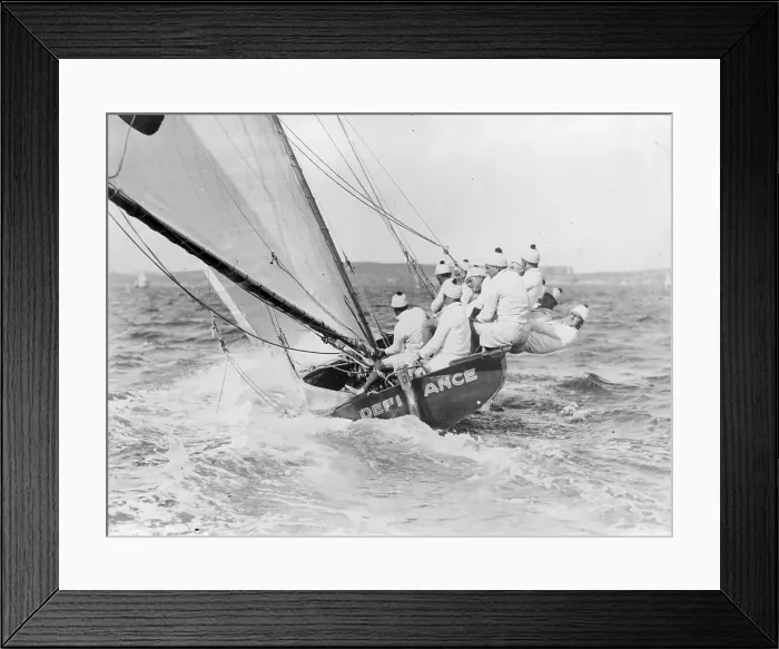 Framed Print : Yachters In Action