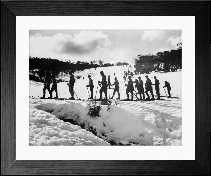 Framed Print : Skiing Down Under Framed Print : Skiing Down Under