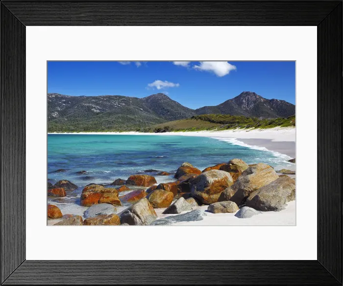 Framed Print : Wineglass Bay Tasmania