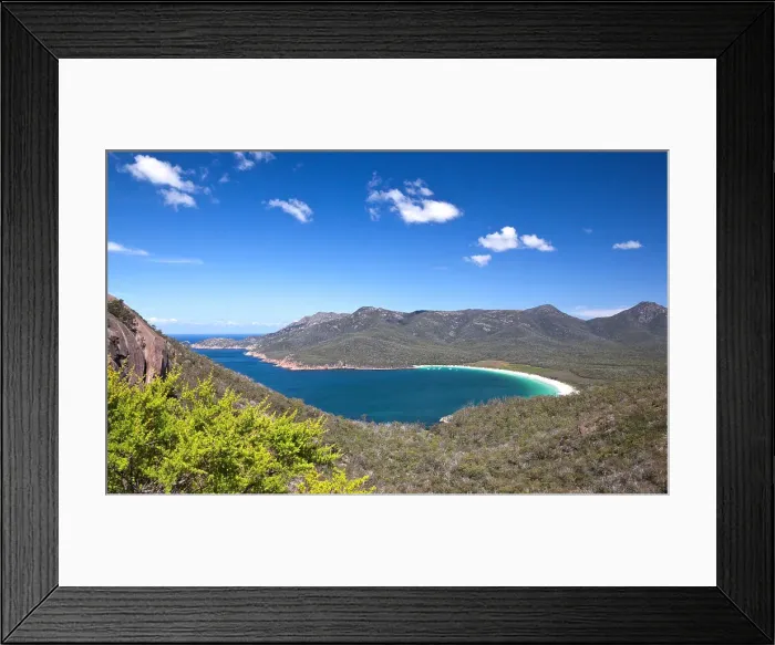 Framed Print : Wineglass Bay Tasmania