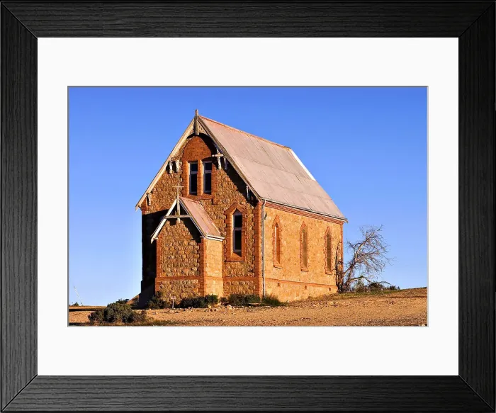 Framed Print : silverton church