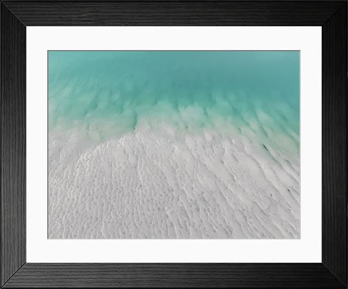Framed Print : Aerial shot of a sandbar in Willie Creek estuary, The Kimberley, Western Australia, Australia