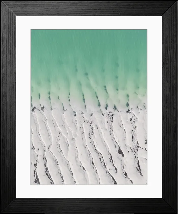 Framed Print : Overhead photo showing a textured sandbar in Willie Creek estuary, The Kimberley, Western Australia, Australia Framed Print : Overhead photo showing a textured sandbar in Willie Creek estuary, The Kimberley, Western Australia, Australia