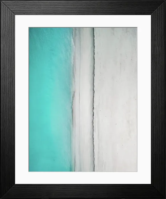 Framed Print : Idyllic beach photographed from a drone point of view, The Kimberley, Western Australia, Australia