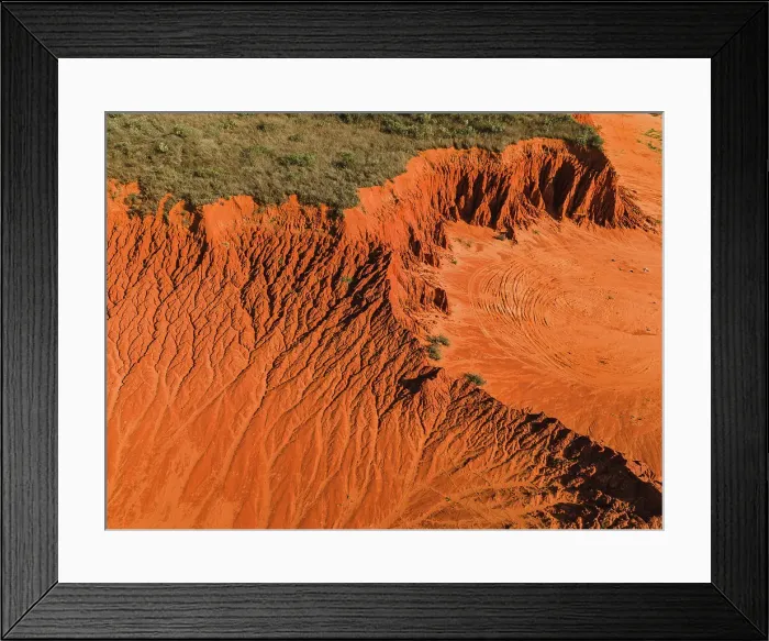 Framed Print : High angle photo showing the cliffs at James Price Point, The Kimberley, Western Australia, Australia