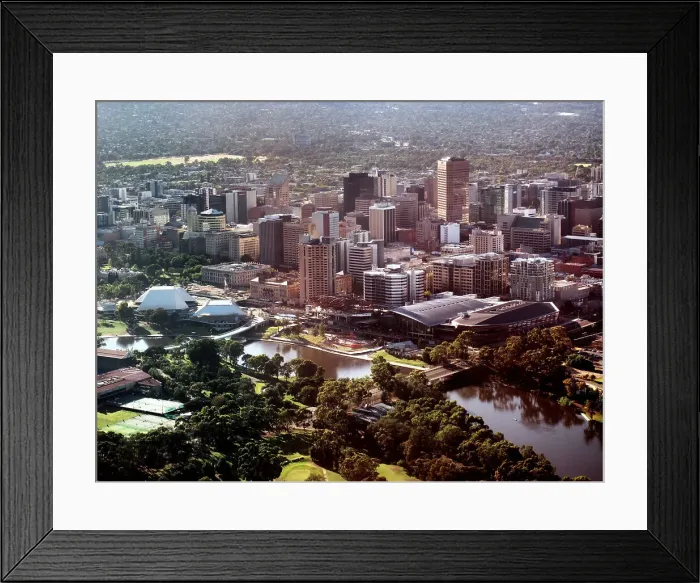 Framed Print : Stunning Aerial View of Adelaide, Australia