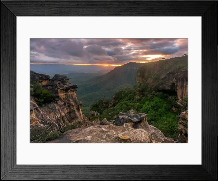 Framed Print : Boars Head Rock sunset