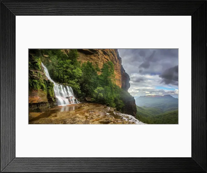 Framed Print : Katoomba Falls panorama