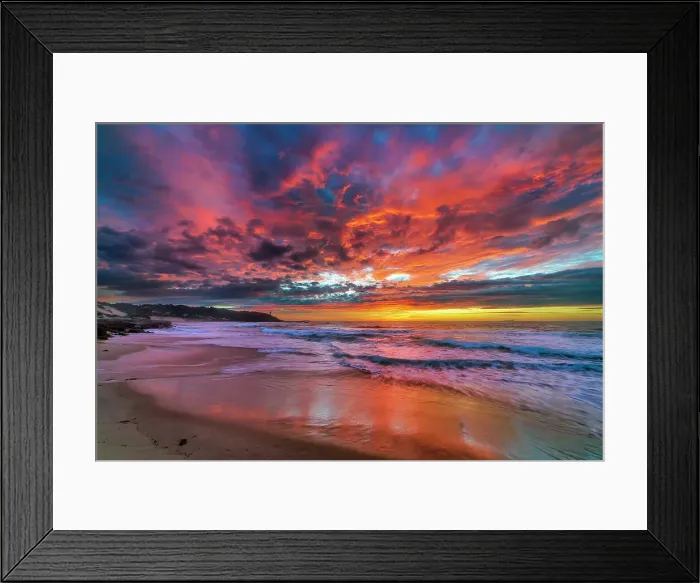 Framed Print : Gravelly Beach sunrise Framed Print : Gravelly Beach sunrise