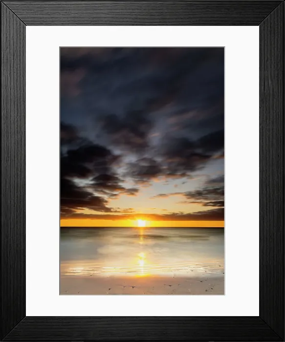 Framed Print : Beach Sunset