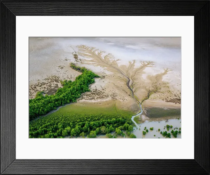 Framed Print : Aerial view of the East Alligator river, Northern Territory, Australia Framed Print : Aerial view of the East Alligator river, Northern Territory, Australia