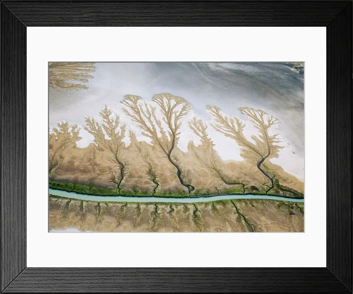 Framed Print : Aerial view of the East Alligator river, Northern Territory, Australia