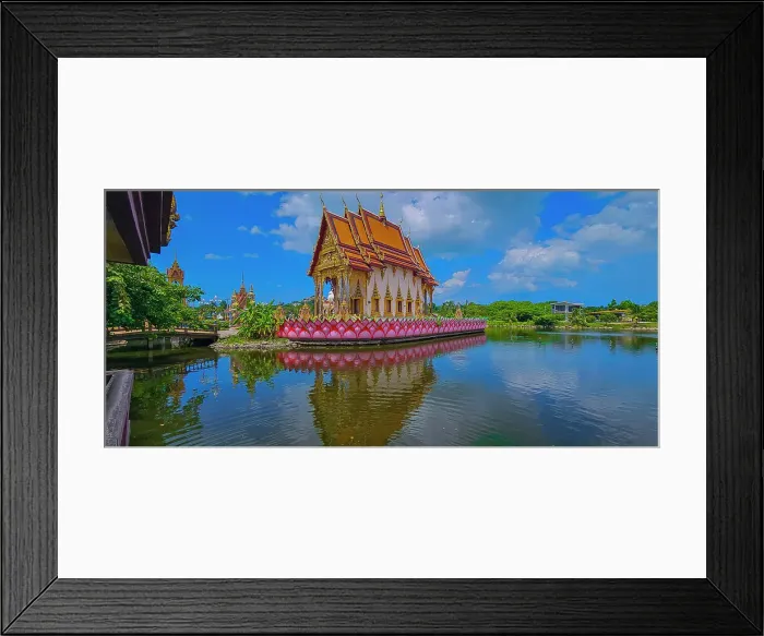 Framed Print : Wat Plai Laem, Ko Samui, Thailand