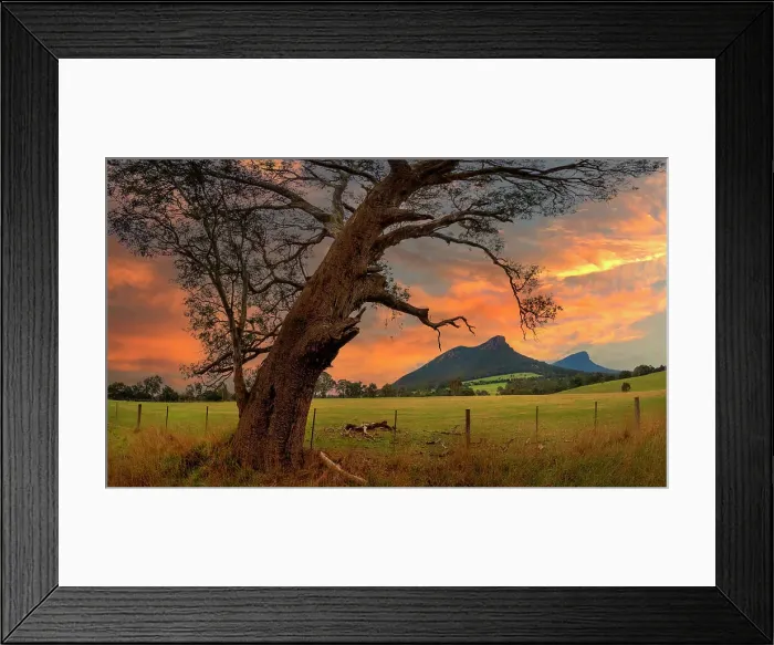 Framed Print : Winter Light, central-Victoria, Australia
