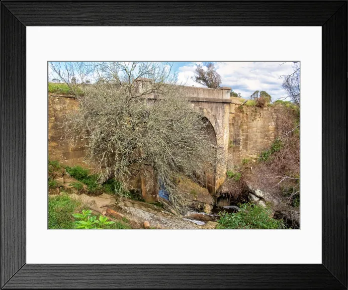 Framed Print : View of Black Bob's Creek Bridge