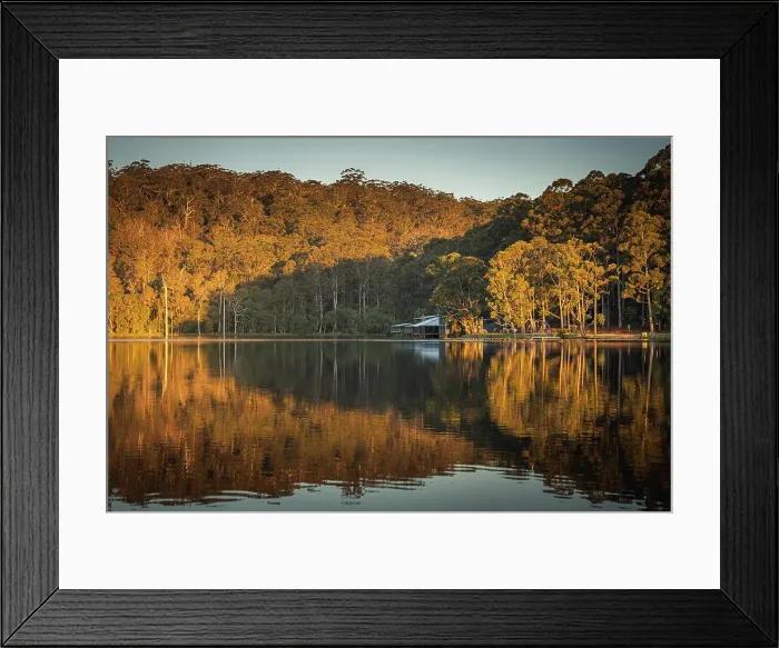 Framed Print : Sunset at Beedelup Lake in Pemberton Framed Print : Sunset at Beedelup Lake in Pemberton