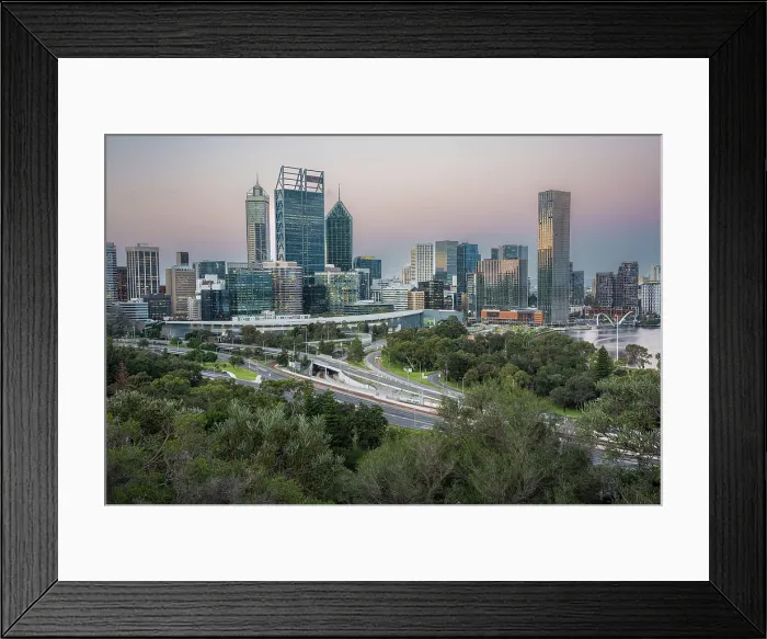 Framed Print : Perth's Central Business District