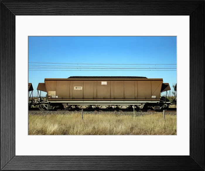 Framed Print : Loaded coal train carriage Framed Print : Loaded coal train carriage