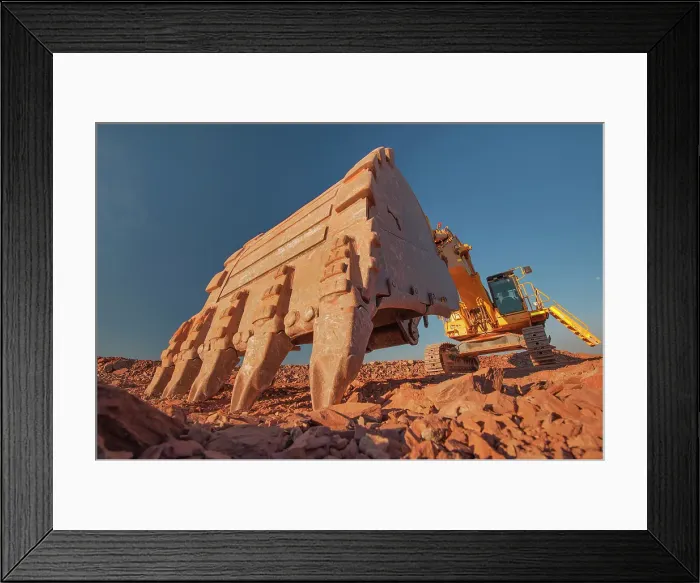 Framed Print : Excavator bucket Framed Print : Excavator bucket