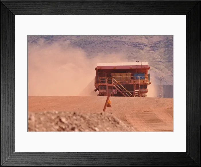 Framed Print : Mining Truck, Pilbara Western Australia