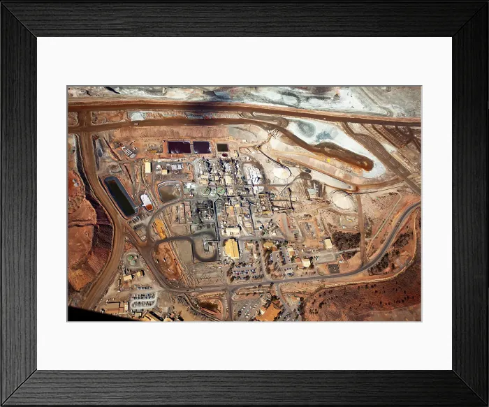 Framed Print : Kalgoorlie Gold Mine Aerial Framed Print : Kalgoorlie Gold Mine Aerial