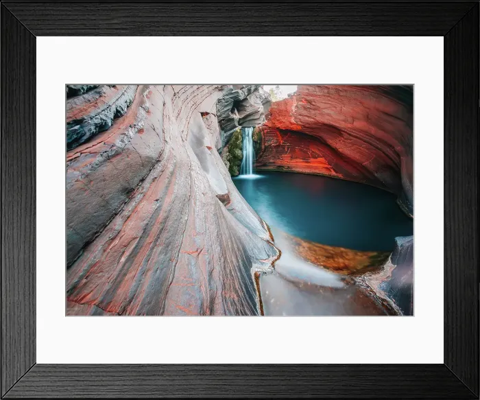 Framed Print : Hamersley Gorge, Spa Pool, Karijini, Australia Framed Print : Hamersley Gorge, Spa Pool, Karijini, Australia