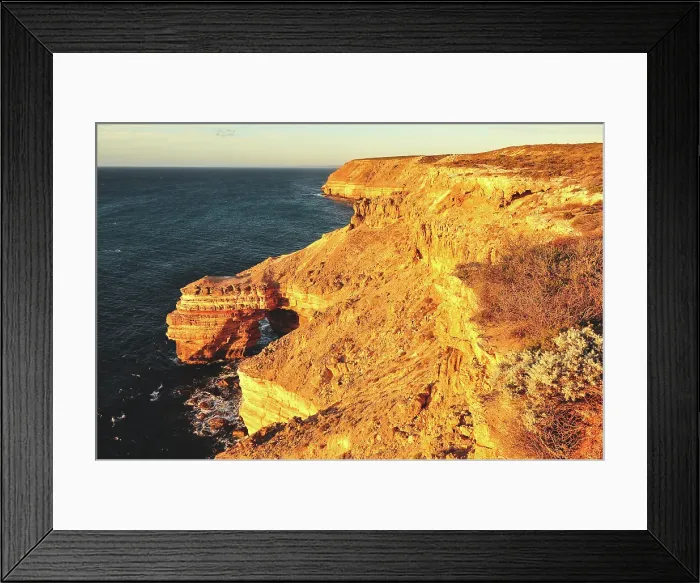 Framed Print : Golden Cliffs Framed Print : Golden Cliffs