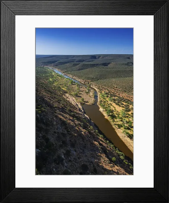Framed Print : Murchison River from Skywalk Kaju Yatka Lookout, Kalbarri National Park, Western Australia, Australia, Oceania