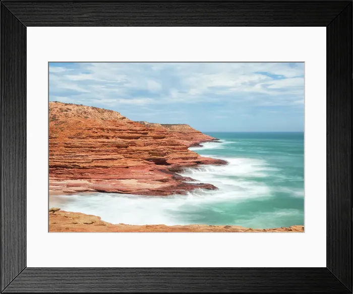 Framed Print : long exposure at Red Bluff Beach