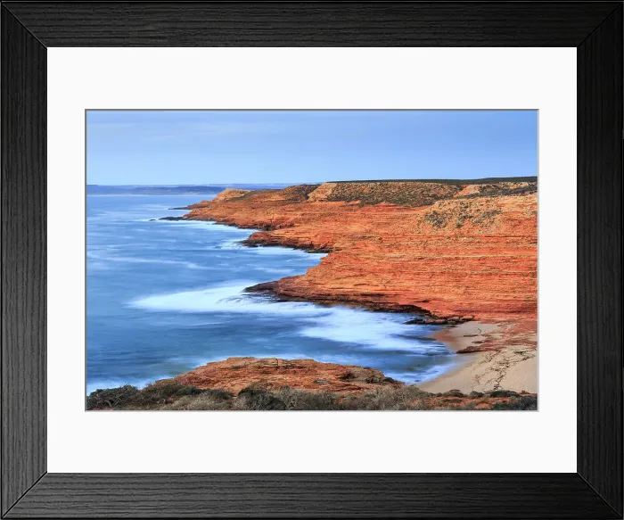 Framed Print : Coastline at Kalbarri