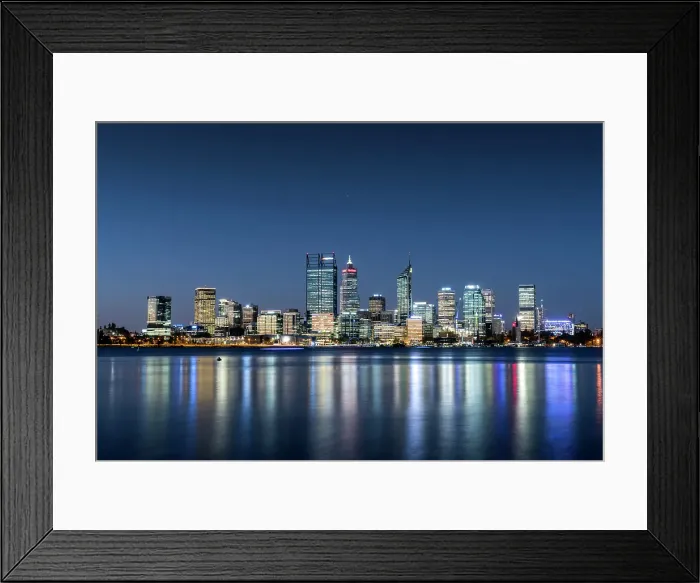 Framed Print : Night View of Perth