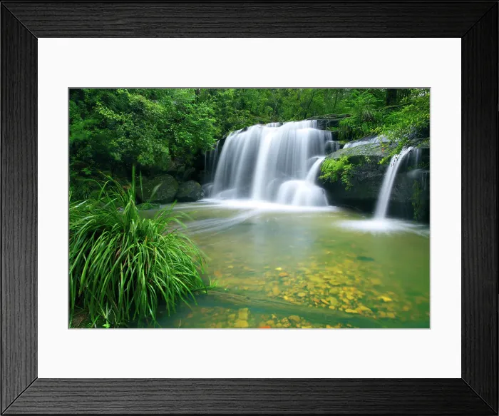 Framed Print : Hunts Creek Waterfall