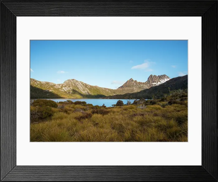 Framed Print : Beautiful landscape of Cradle mountain with Dove lake, Tasmania