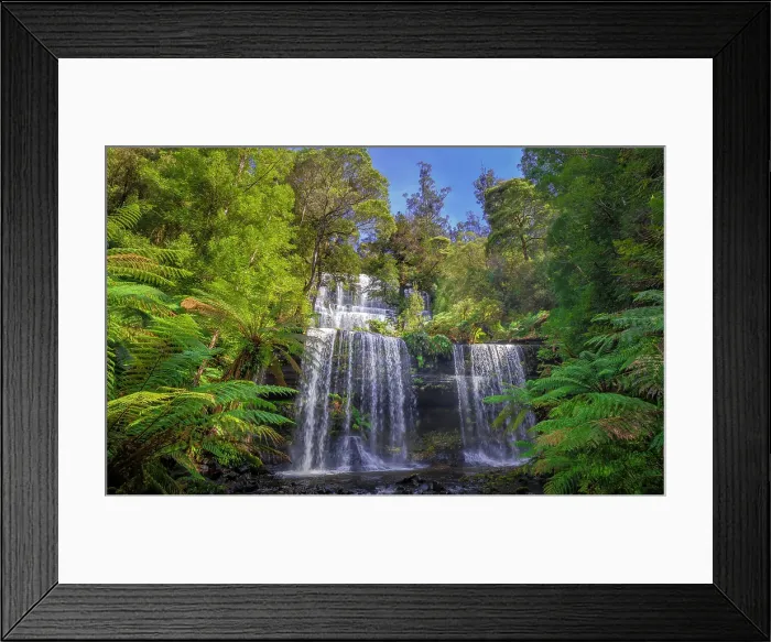 Framed Print : Russell falls in the Mount Field National Park southern Tasmania, Australia Framed Print : Russell falls in the Mount Field National Park southern Tasmania, Australia
