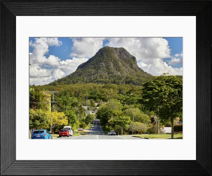 Framed Print : The town of Panoma with Mount Cooroora Framed Print : The town of Panoma with Mount Cooroora
