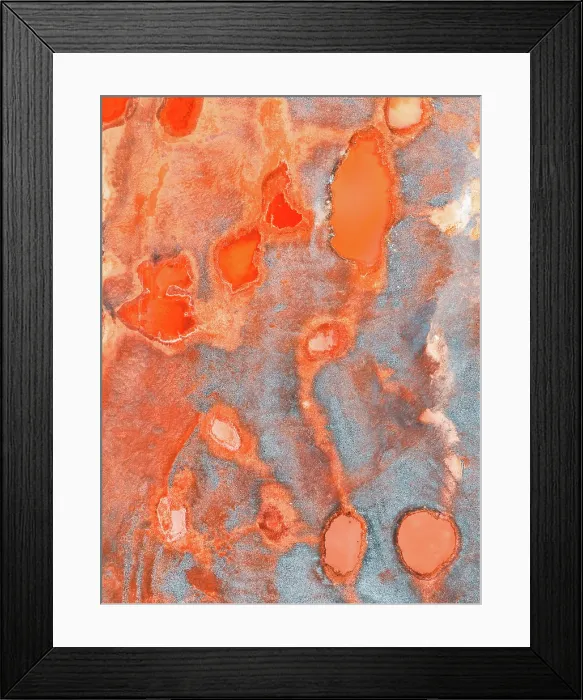 Framed Print : Abstract drone photo showing iron ore deposits Framed Print : Abstract drone photo showing iron ore deposits