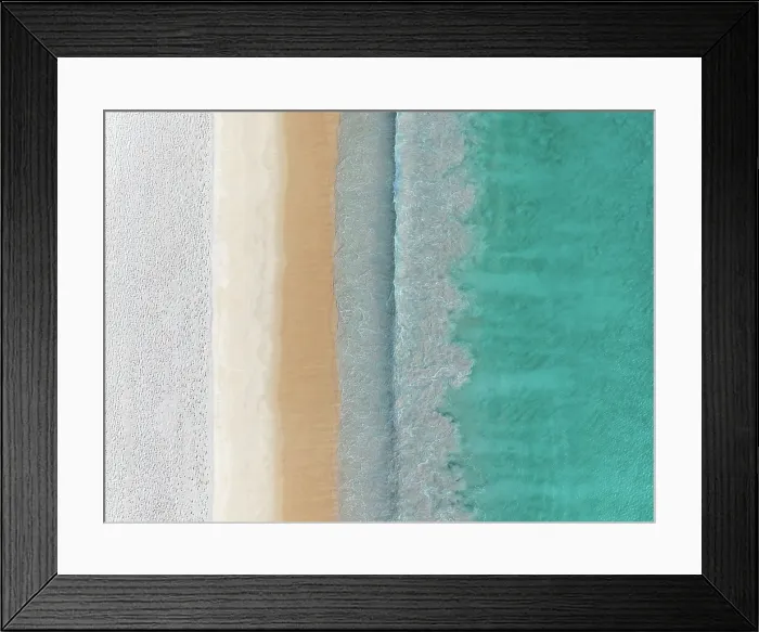 Framed Print : Cottesloe Beach photographed from a drone point of view