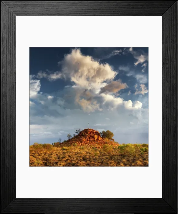 Framed Print : Storm Building over Rocky Hill, Yandeyarra, Western Australia Framed Print : Storm Building over Rocky Hill, Yandeyarra, Western Australia