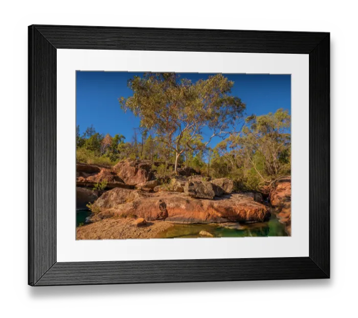 Framed Print : Spring Creek canyon and Woolshed falls Framed Print : Spring Creek canyon and Woolshed falls