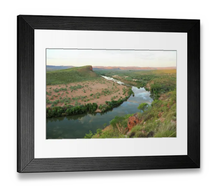 Framed Print : Chamberlain River viewed from Blanco's Lookout. El Questro Station. The Kimberley Region. Western Australia