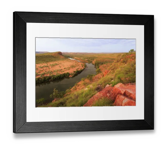 Framed Print : Chamberlain River viewed from Blanco's Lookout. El Questro Station. The Kimberley Region. Western Australia