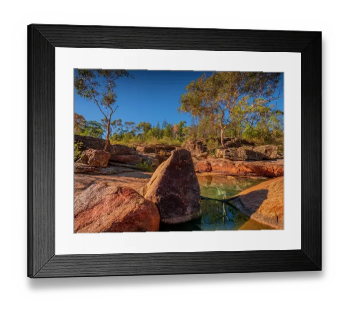 Framed Print : Spring Creek canyon and Woolshed falls