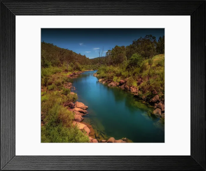 Framed Print : Mitta mitta river near Dartmouth Framed Print : Mitta mitta river near Dartmouth