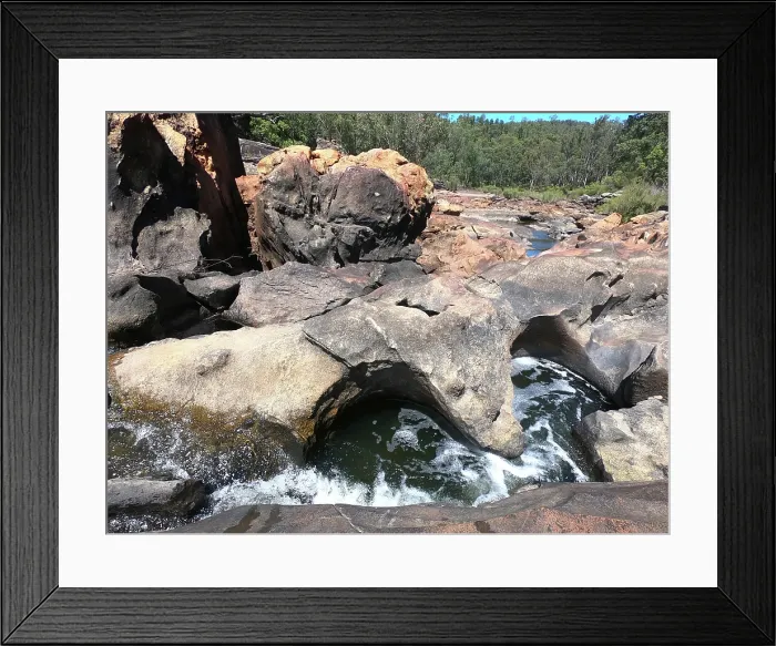 Framed Print : Cascades in River Valley Lane Poole Reserve Perth Hills Western Australia Framed Print : Cascades in River Valley Lane Poole Reserve Perth Hills Western Australia