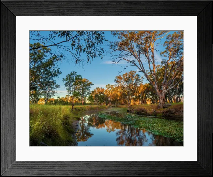 Framed Print : Morning light just after dawn along Mount William Creek Framed Print : Morning light just after dawn along Mount William Creek