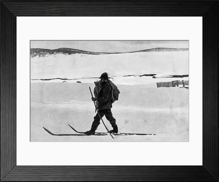 Framed Print : Skier postman, Kiandra, New South Wales, Australia Framed Print : Skier postman, Kiandra, New South Wales, Australia
