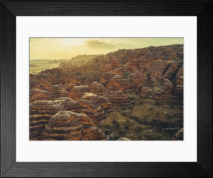 Framed Print : Bungle Bungle Range, Outback, hiking in Australia in high heat